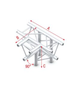T-Cross + down 4-way T-020 taglio a T 90° + 4 vie basso