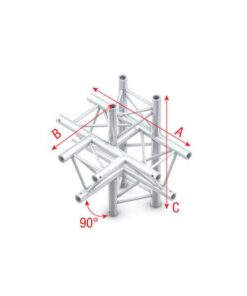 T-Cross + up/down 5-way T-021 taglio a T 90° + 5 vie basso