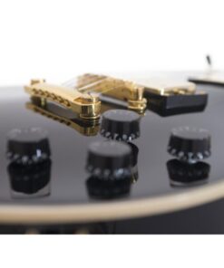 DIMAVERY LP-530 E-Guitar, black/gold