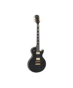 DIMAVERY LP-530 E-Guitar, black/gold