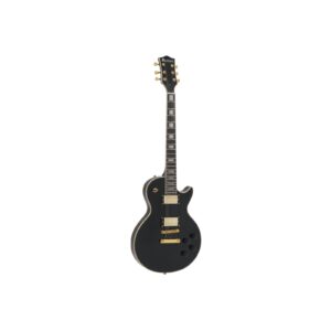 DIMAVERY LP-530 E-Guitar, black/gold