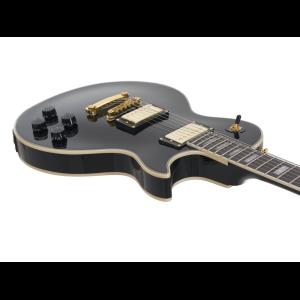 DIMAVERY LP-530 E-Guitar, black/gold