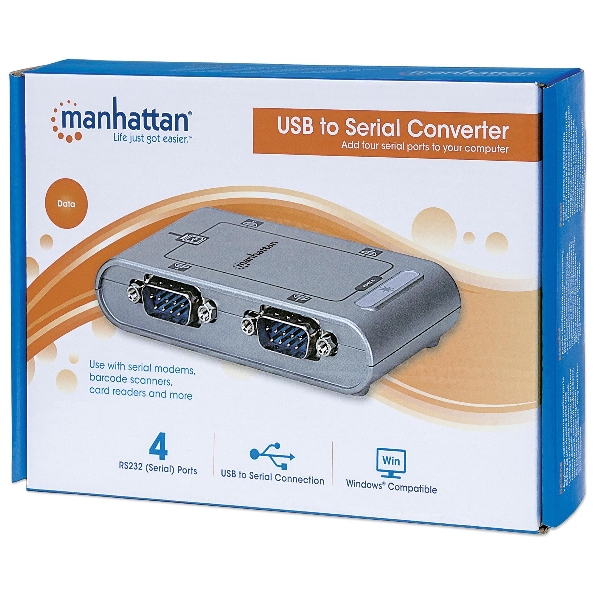 Convertitore da USB a 4 porte seriali