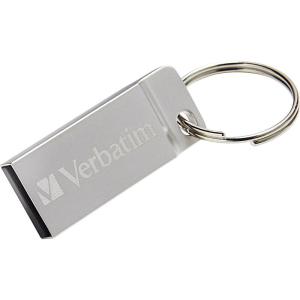 Mini Memoria USB Verbatim con Portachiavi 16GB Silver