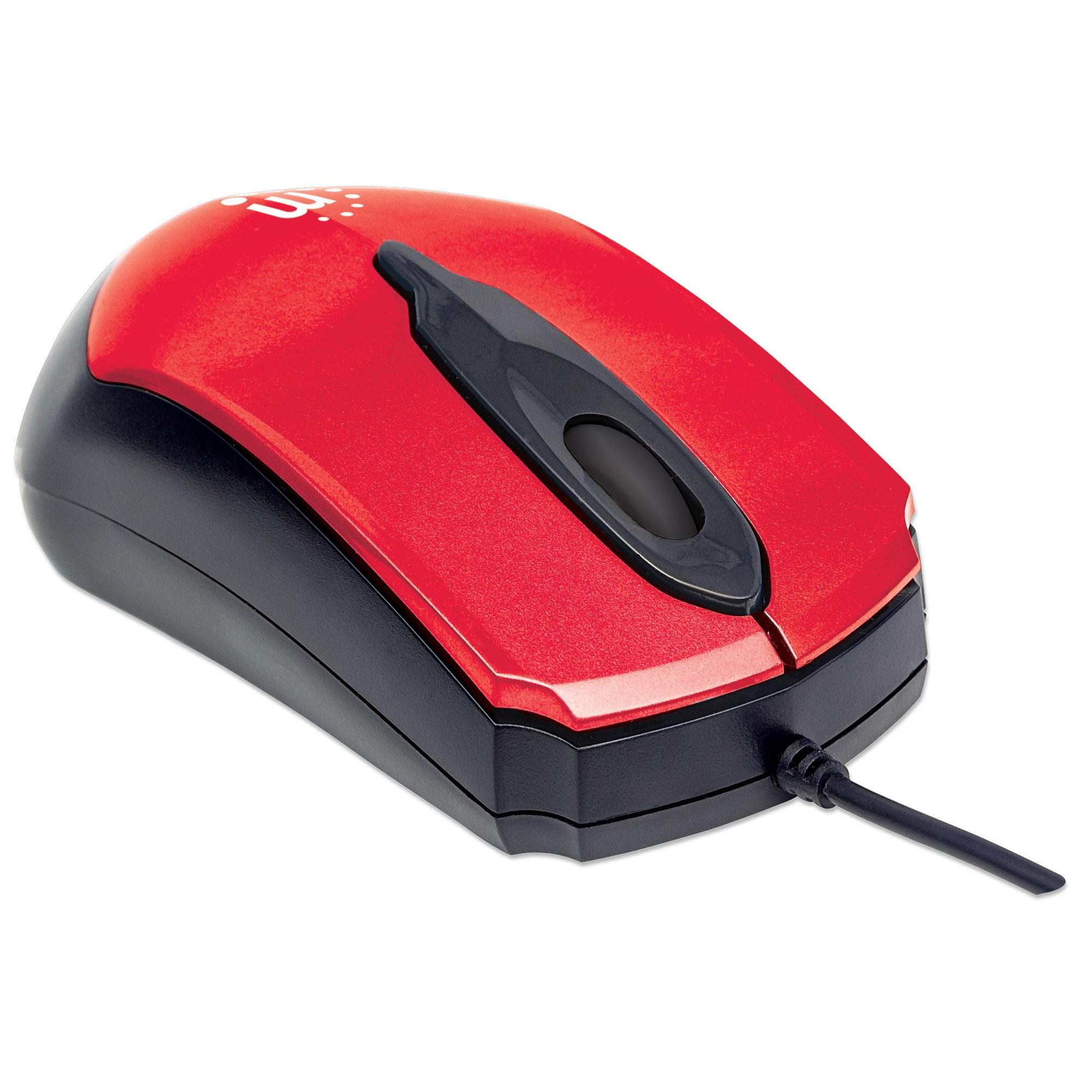 Mouse Ottico USB MO2 1000dpi Rosso