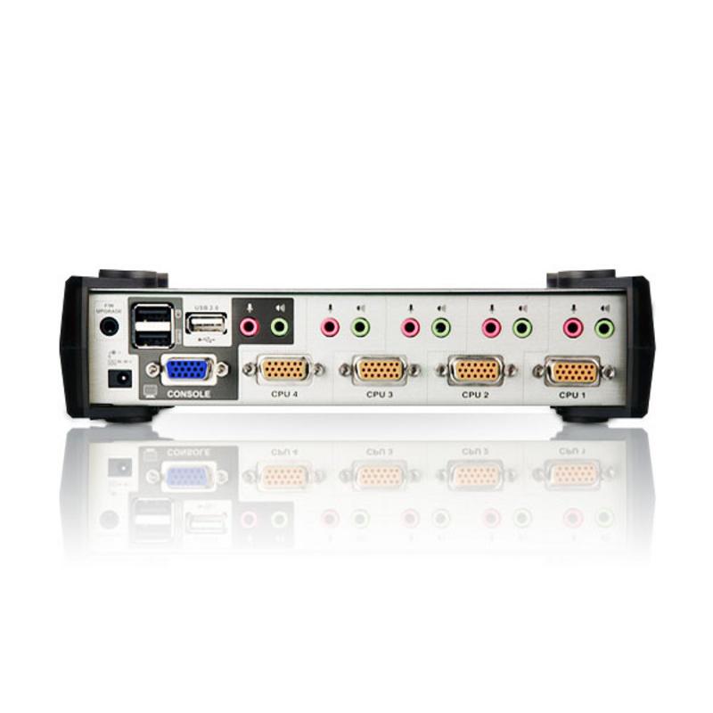 KVM VGA audio Switch 4 porte USB/PS2 OSD, CS-1734B
