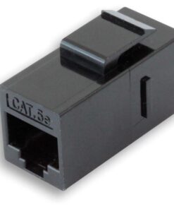 Accoppiatore RJ45 F/F UTP Cat5e Keystone Nero