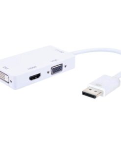 Adattatore 3 in 1 DisplayPort 1.2 a HDMI/DVI/VGA