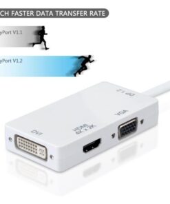 Adattatore 3 in 1 DisplayPort 1.2 a HDMI/DVI/VGA