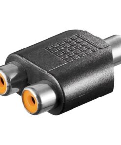 Adattatore Audio 2 RCA Femmina a 1 RCA Femmina