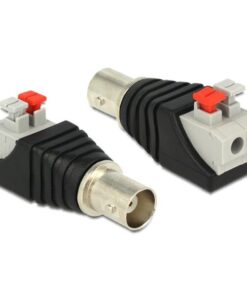 Adattatore BNC Femmina Terminal Block 2 pin con Pulsante