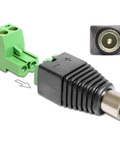 Adattatore DC 2.5x5.5 mm Femmina Terminal Block 2 pin