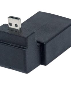 Adattatore HDMI A Femmina / Micro D Maschio Angolato Nero