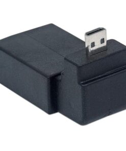 Adattatore HDMI A Femmina / Micro D Maschio Angolato Nero