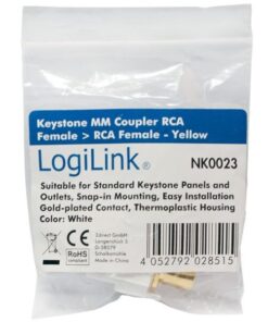 Adattatore Keystone RCA Femmina / RCA Femmina Giallo Video