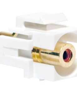 Adattatore Keystone RCA Femmina / RCA Femmina Rosso Stereo Audio