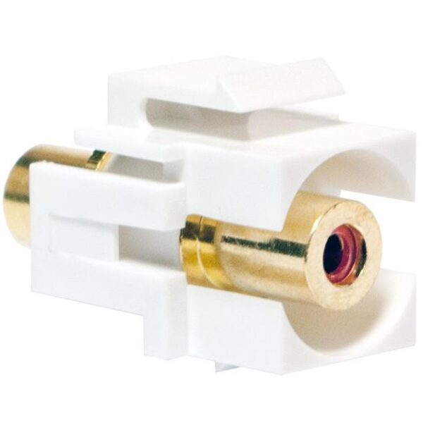 Adattatore Keystone RCA Femmina / RCA Femmina Rosso Stereo Audio