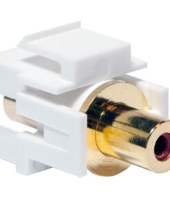 Adattatore Keystone RCA Femmina / RCA Femmina Rosso Stereo Audio