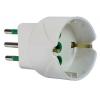 Adattatore Schuko Spina 2P+T 10A Presa Schuko 2P+T 16A