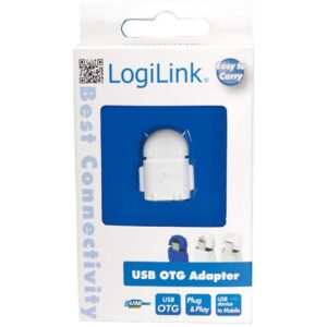 Adattatore USB 2.0 OTG MicroB M / A F per Smartphone/Tablet Bianco