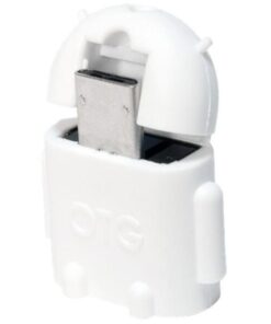 Adattatore USB 2.0 OTG MicroB M / A F per Smartphone/Tablet Bianco