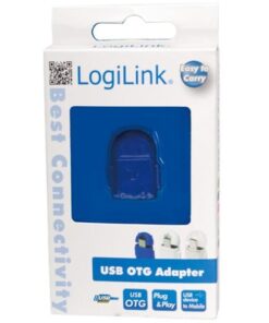 Adattatore USB 2.0 OTG MicroB M / A F per Smartphone/Tablet Blu