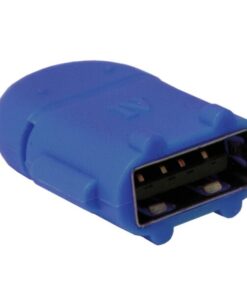 Adattatore USB 2.0 OTG MicroB M / A F per Smartphone/Tablet Blu