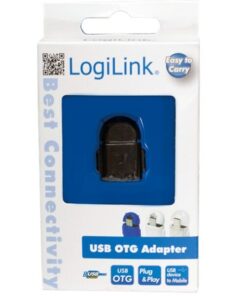Adattatore USB 2.0 OTG MicroB M / A F per Smartphone/Tablet Nero