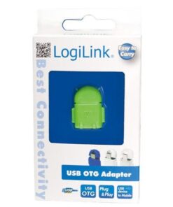 Adattatore USB 2.0 OTG MicroB M / A F per Smartphone/Tablet Verde
