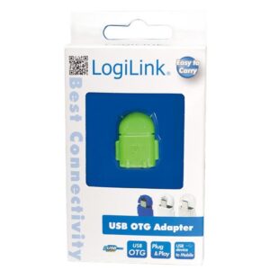 Adattatore USB 2.0 OTG MicroB M / A F per Smartphone/Tablet Verde