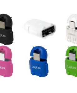 Adattatore USB 2.0 OTG MicroB M / A F per Smartphone/Tablet Verde