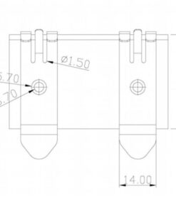 Adattatore per 3 moduli Keystone su barra DIN