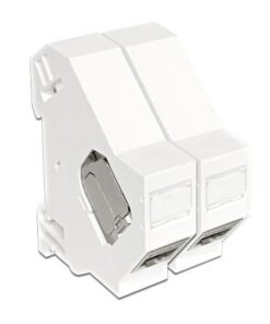 Adattatore su barra DIN per modulo RJ45 Keystone