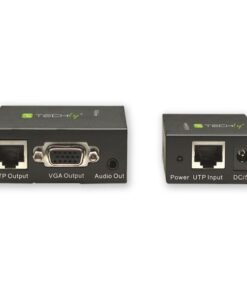 Amplificatore Extender VGA e Audio su Cavo di Rete