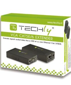 Amplificatore Extender VGA e Audio su Cavo di Rete