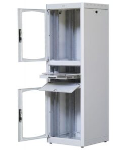 Armadio Rack 19'' 600x600 38U con Ripiano Tastiera Grigio