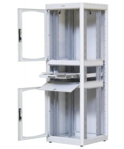 Armadio Rack 19'' 600x600 38U con Ripiano Tastiera Grigio