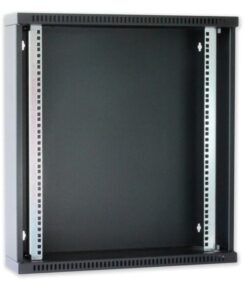 Armadio Rack 19'' Flat a muro p.30cm 12 unità sezione unica Nero