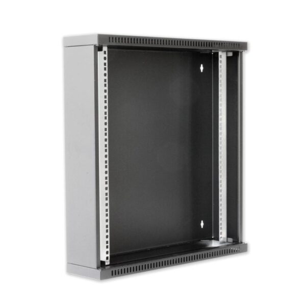 Armadio Rack 19'' Flat a muro p.30cm 12 unità sezione unica Nero