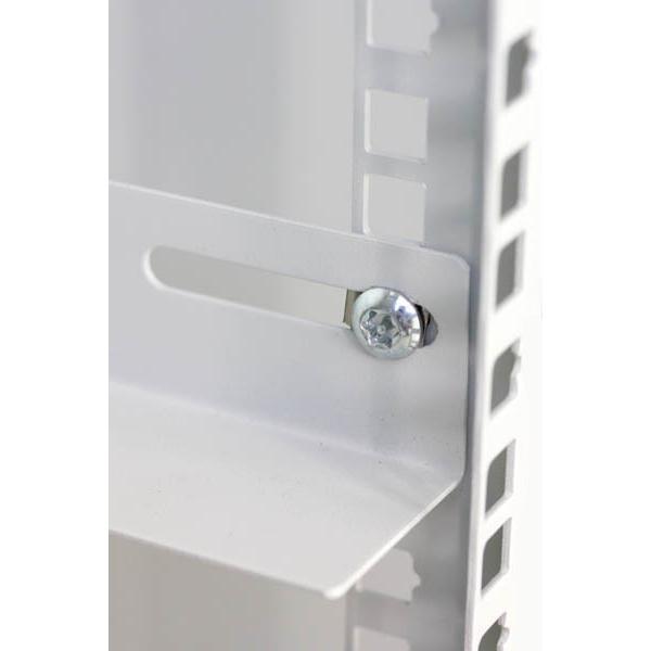 Armadio Rack 19'' a muro 12 unità due sezioni Grigio