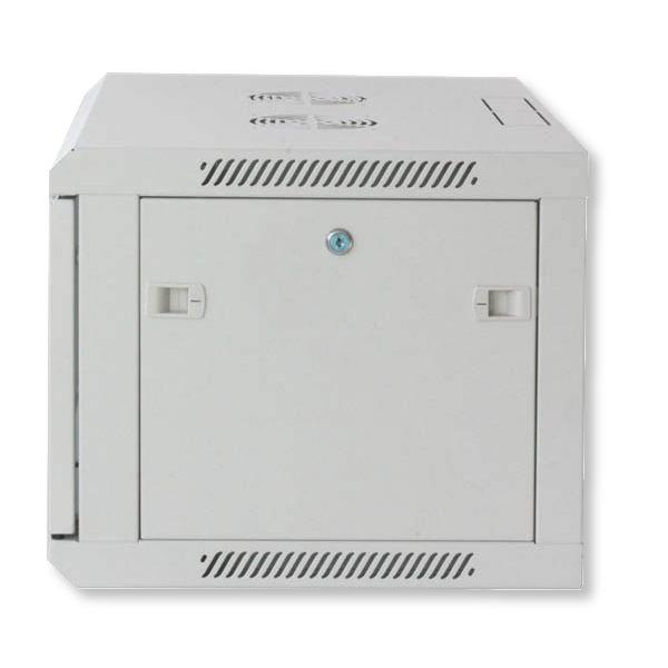 Armadio Rack 19'' a muro 12 unità prof.450 Grigio da Assemblare Techly