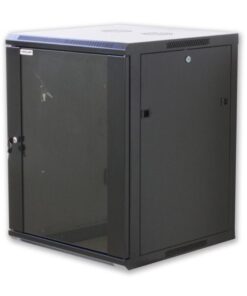 Armadio Rack 19'' a muro 12 unità sezione unica prof. 600mm Nero