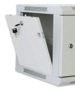 Armadio Rack 19'' a muro 15 unità prof.600 Grigio da Assemblare Techly