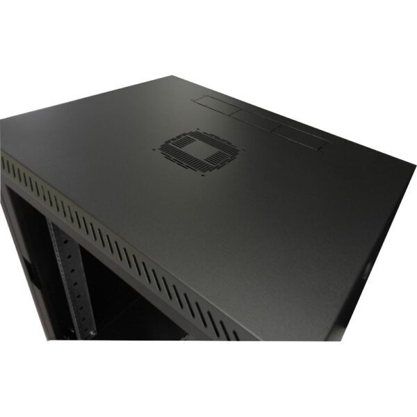 Armadio Rack 19'' a muro 15U Porta Grigliata Nero