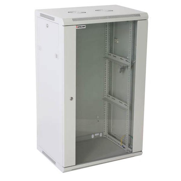 Armadio Rack 19'' a muro 20 unità sezione unica prof. 450mm Grigio