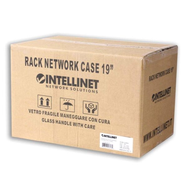 Armadio Rack 19" A Muro 6 Unità, Profondità 320 Mm, Grigio RAL 7035 | Armadio Assemblato In Acciaio Con Porta In Vetro, Per Server E Rete