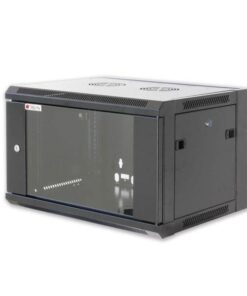 Armadio Rack 19'' a muro 9 unità prof.450 Nero da Assemblare Techly