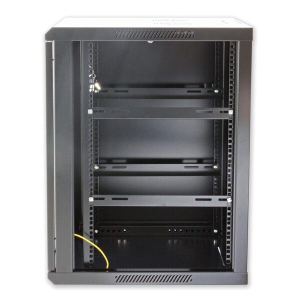 Armadio Rack 19'' a muro 9 unità sezione unica prof. 450 Nero