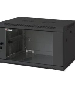 Armadio Rack 19'' a muro 9 unità sezione unica prof. 600mm Nero