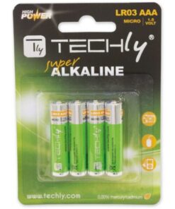 Blister 4 Batterie High Power Mini Stilo AAA Alcaline LR03 1.5V